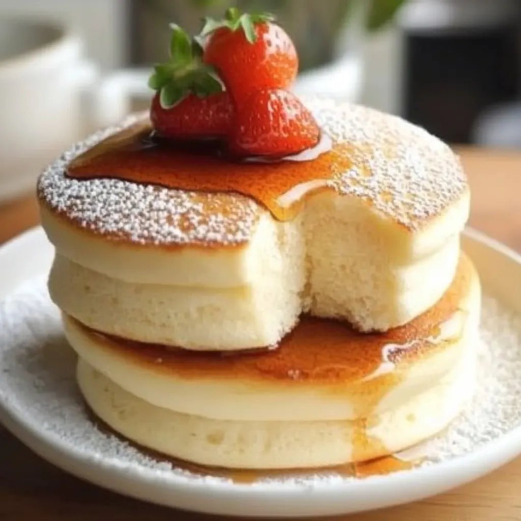 Fluffy Japanese Soufflé Pancakes