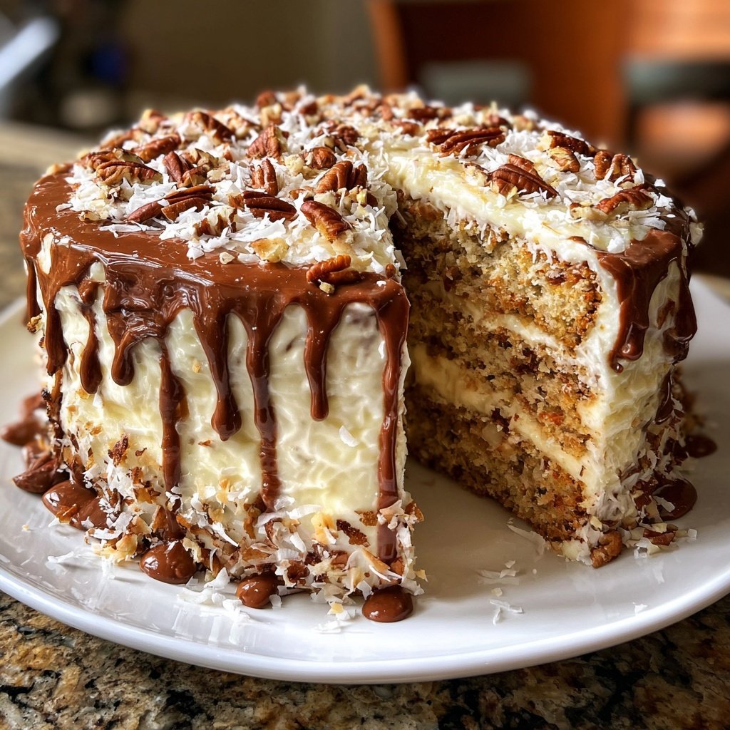 White German Chocolate Cake