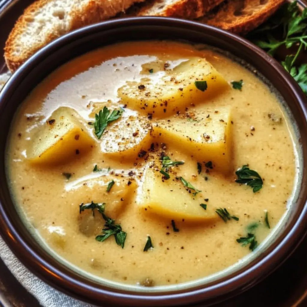 Cheddar Garlic Herb Potato Soup