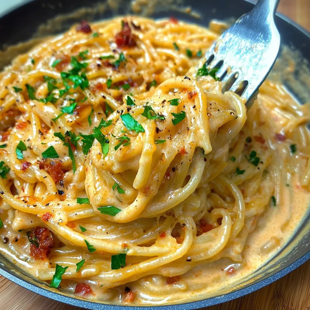 Creamy Vegan Caramelized Onion Pasta