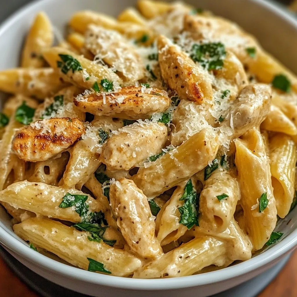 Garlic Parmesan Chicken Pasta
