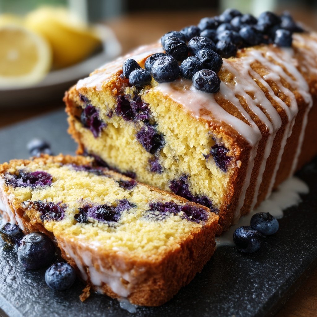 Baking & Desserts Lemon Blueberry Loaf Cake