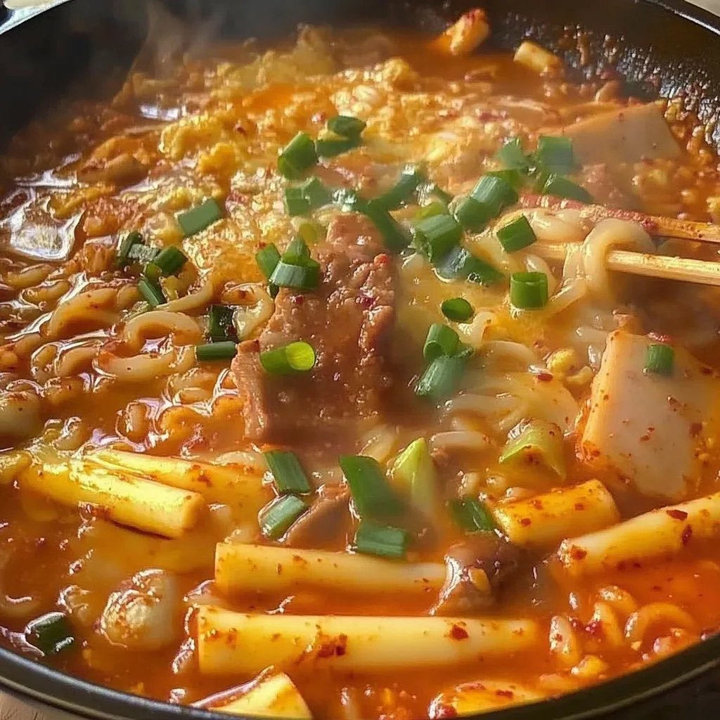 Budae Jjigae (Korean Army Stew Hotpot)