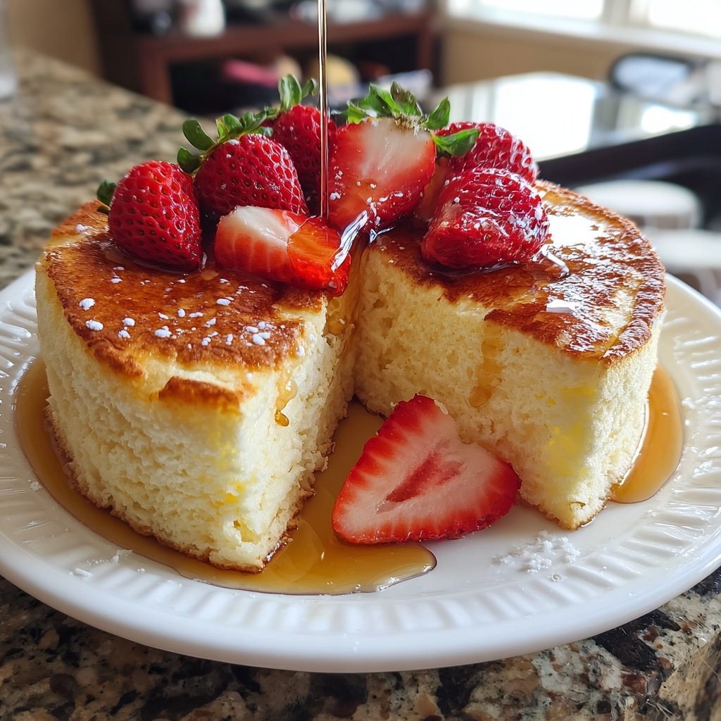 Fluffy Japanese Soufflé Pancakes