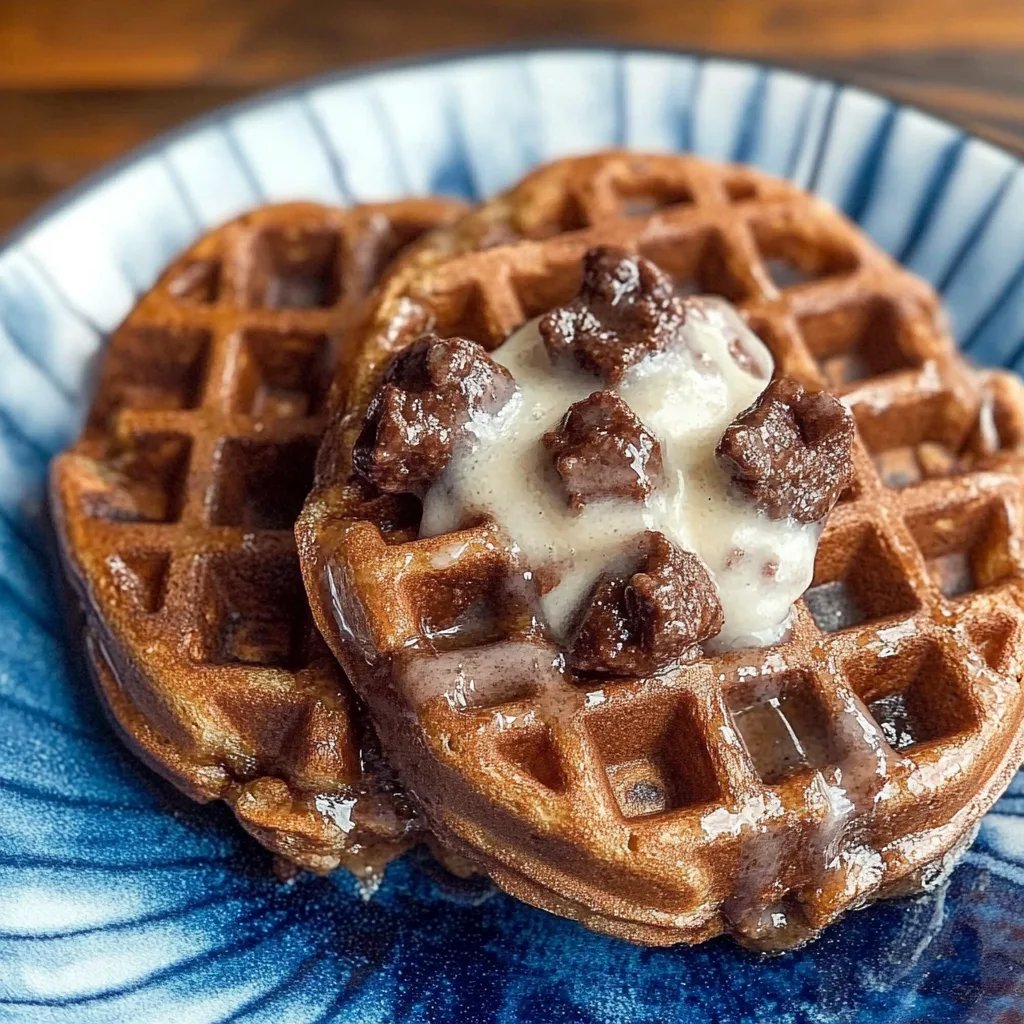 Brownie Waffles! (No Flour Needed)