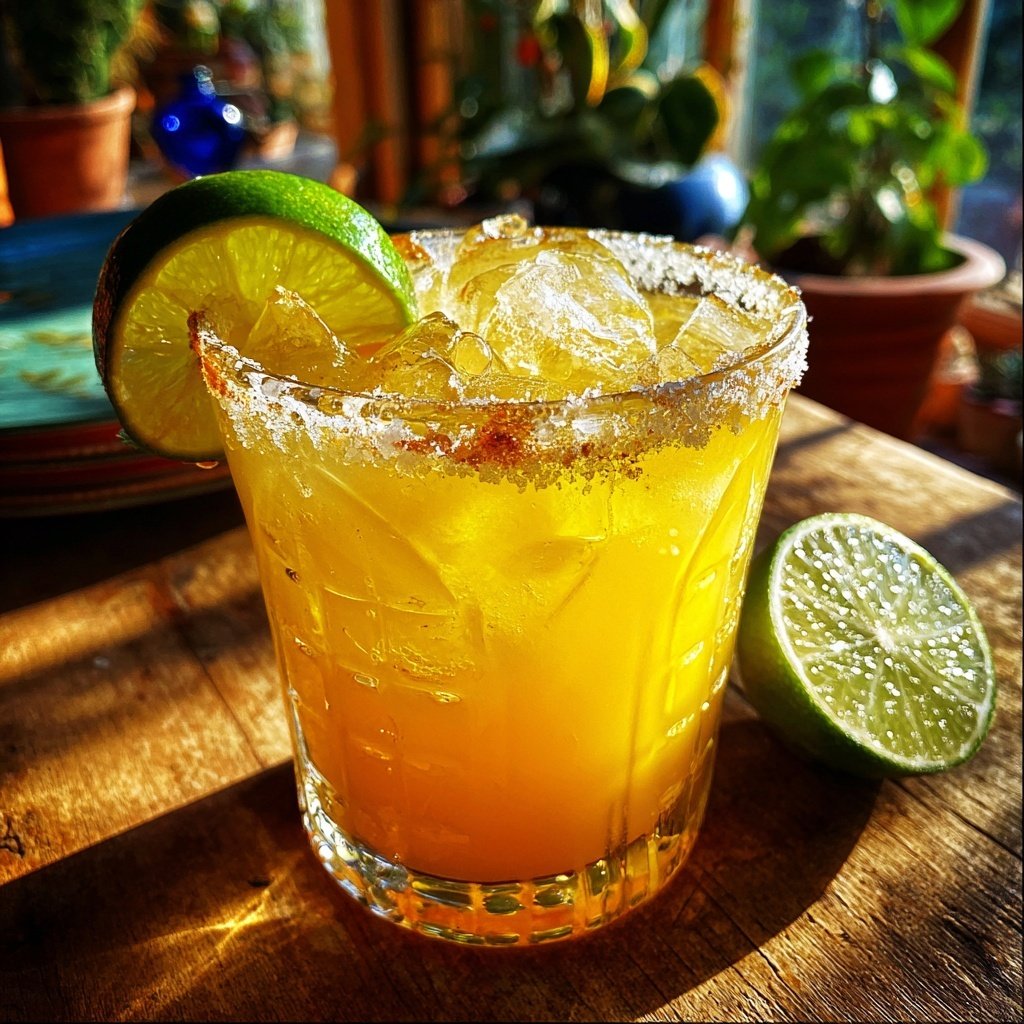 Spiced Christmas Margarita - A spiced cocktail for the holiday season