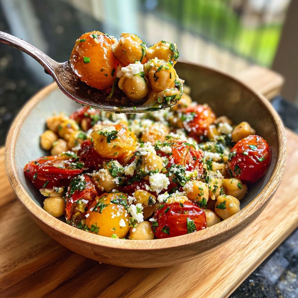 Mediterranean Chickpea Tomato Bowl