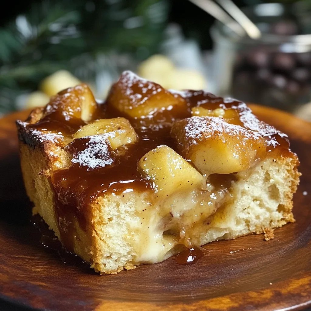 Cardamom Pear Bread Pudding