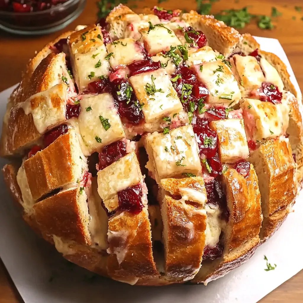 Cranberry Brie Pull-Apart Bread